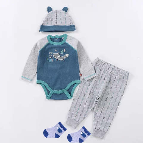 4piece Fox Infant Value Clothes Set