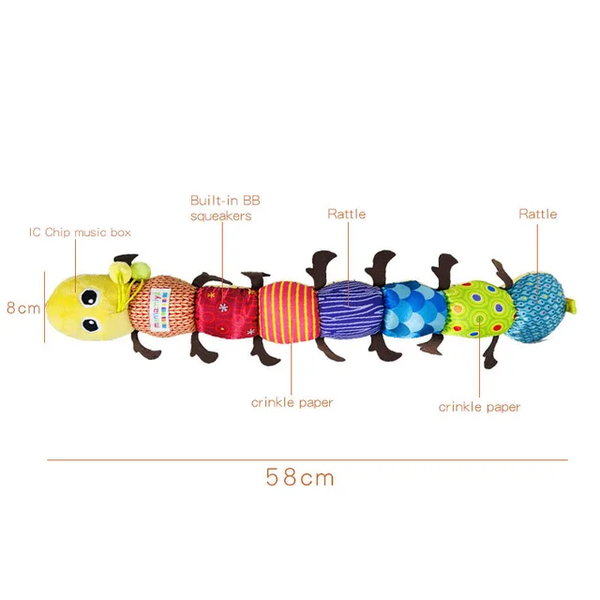 Infant Toddler Musical Educational Inchworm Toy