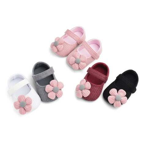 Flower Baby Girl Softsole Shoes