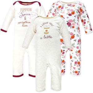 3pc Pumpkin Spice Coverall Set