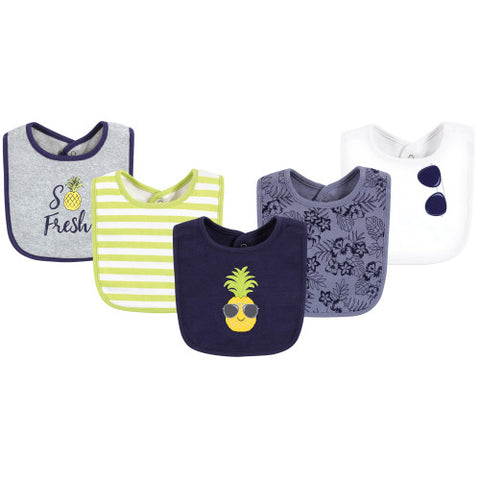 5-piece So Fresh Pine Drooler Cotton Bib Set