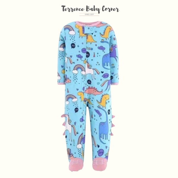 Infant Girl Baby Cotton Frogsuit Set