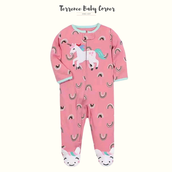 Infant Girl Baby Cotton Frogsuit Set