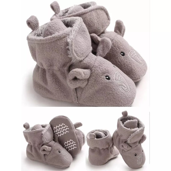 Baby Toddler Animals Soft Furry Shoes