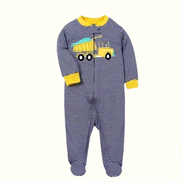 Infant Baby Cotton Zipper Frogsuit