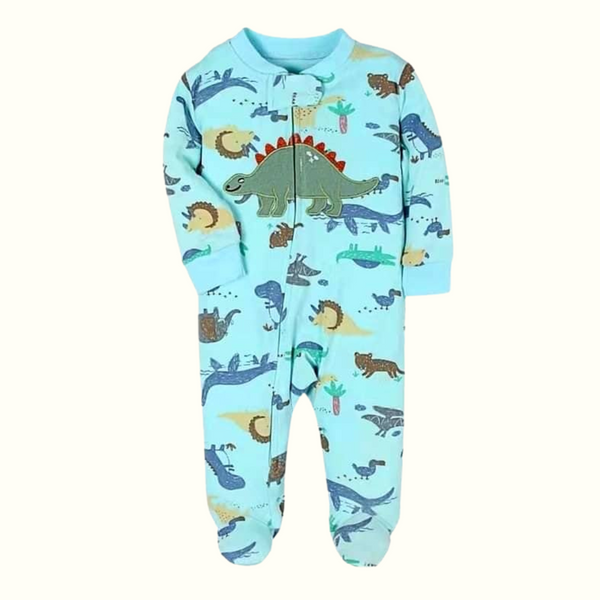 Infant Baby Cotton Zipper Frogsuit