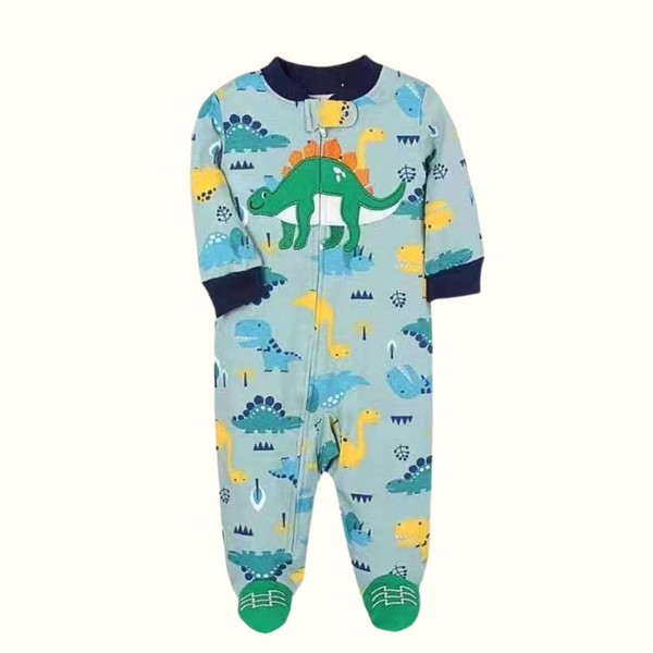 Infant Baby Cotton Zipper Frogsuit