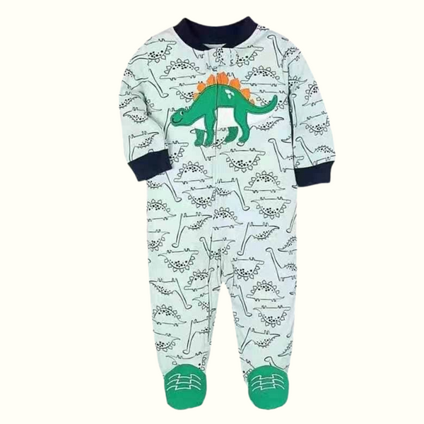 Infant Baby Cotton Zipper Frogsuit