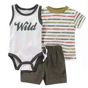 Wild Baby Boy 3piece Clothes Set