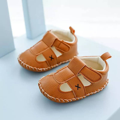 Baby Boy Brown Prewalker Sandals