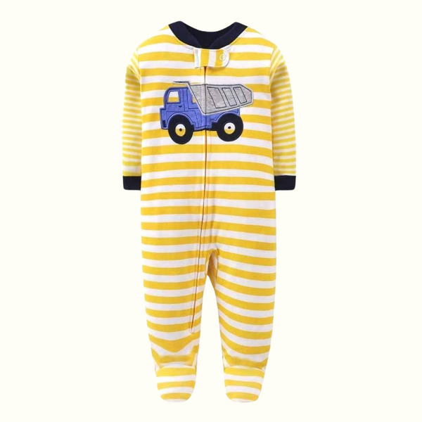 Infant Baby Cotton Zipper Frogsuit