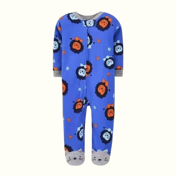 Infant Baby Cotton Zipper Frogsuit