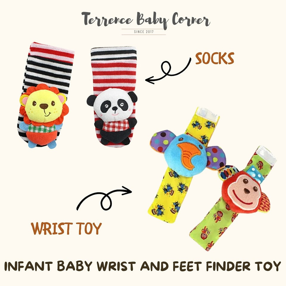 Infant Wrist and Feet Baby Girl Finder Sensory Toy