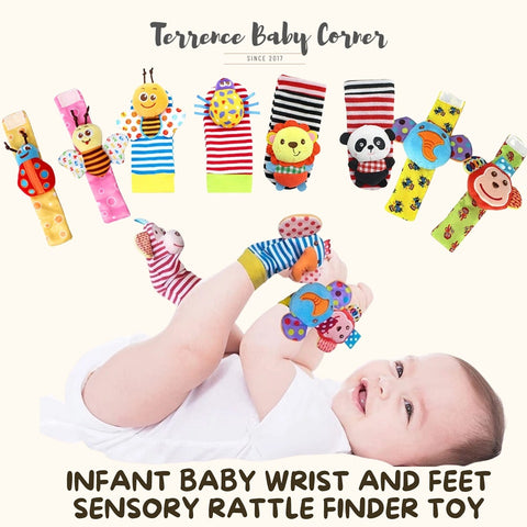 Infant Wrist and Feet Baby Girl Finder Sensory Toy