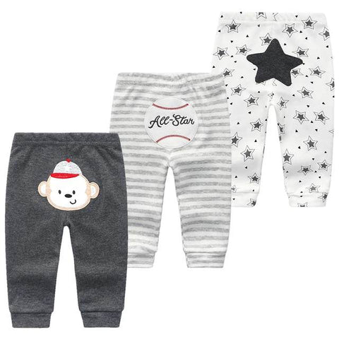 3pc All Star Baby Boy Cotton Pants Set