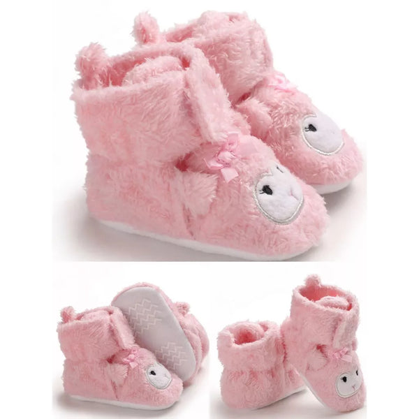 Baby Toddler Animals Soft Furry Shoes