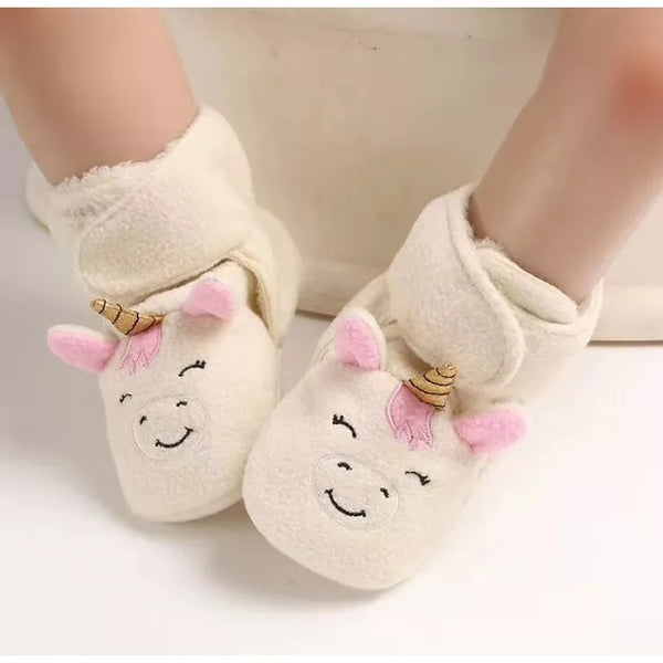 Baby Toddler Animals Soft Furry Shoes