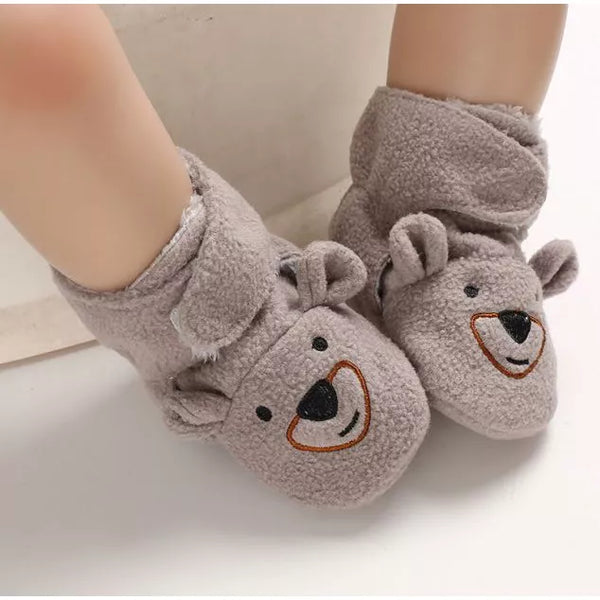 Baby Toddler Animals Soft Furry Shoes