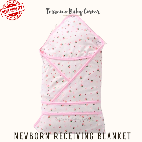 Newborn Receiving Hooded Swaddle Blanket