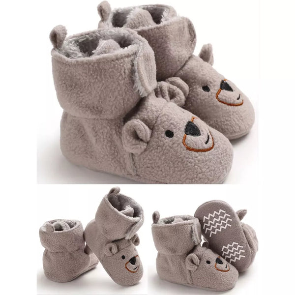 Baby Toddler Animals Soft Furry Shoes