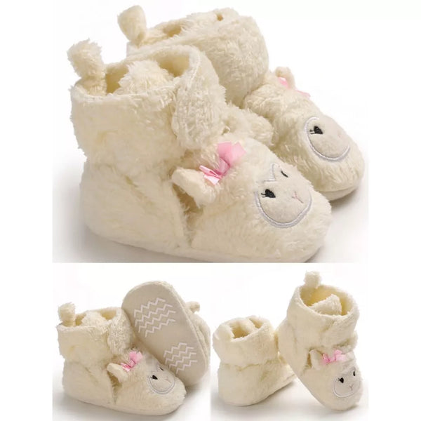 Baby Toddler Animals Soft Furry Shoes