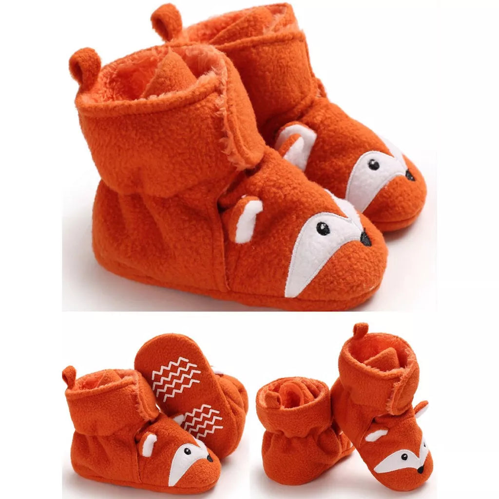 Baby Toddler Animals Soft Furry Shoes