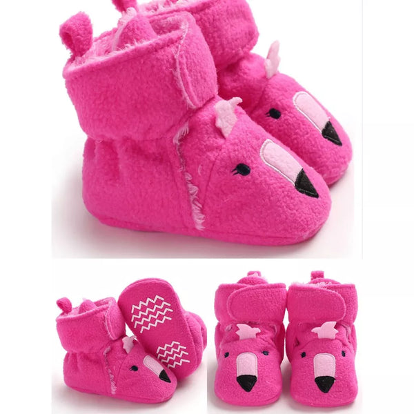 Baby Toddler Animals Soft Furry Shoes