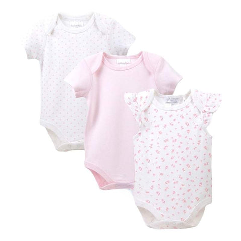 3pc Floral Infant Girl Bodysuit Set