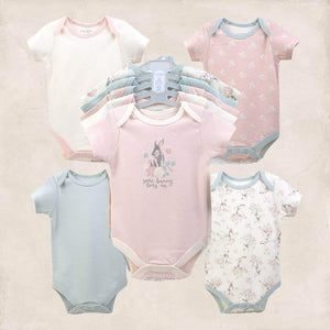 5pc Bunny Baby Bodysuit Set