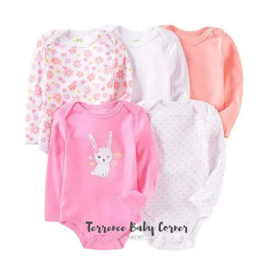 5pc Bunny Longsleeve Bodysuit Set