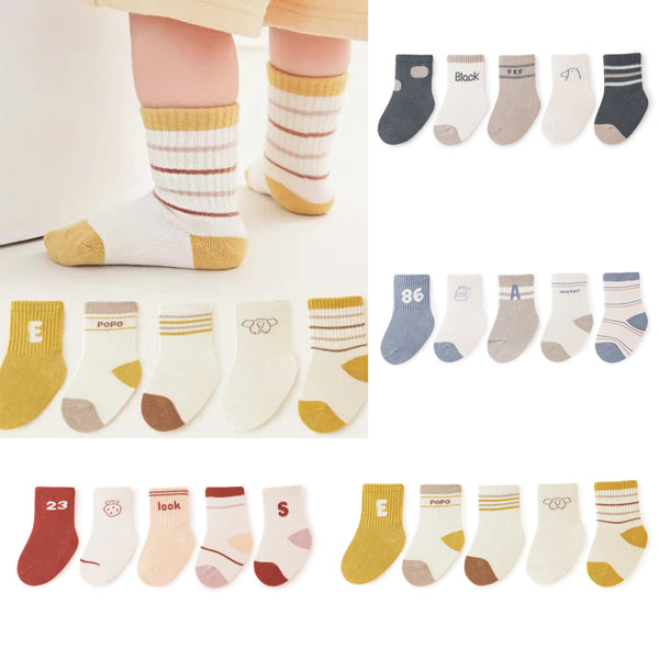 5-pairs Infant Toddler Socks