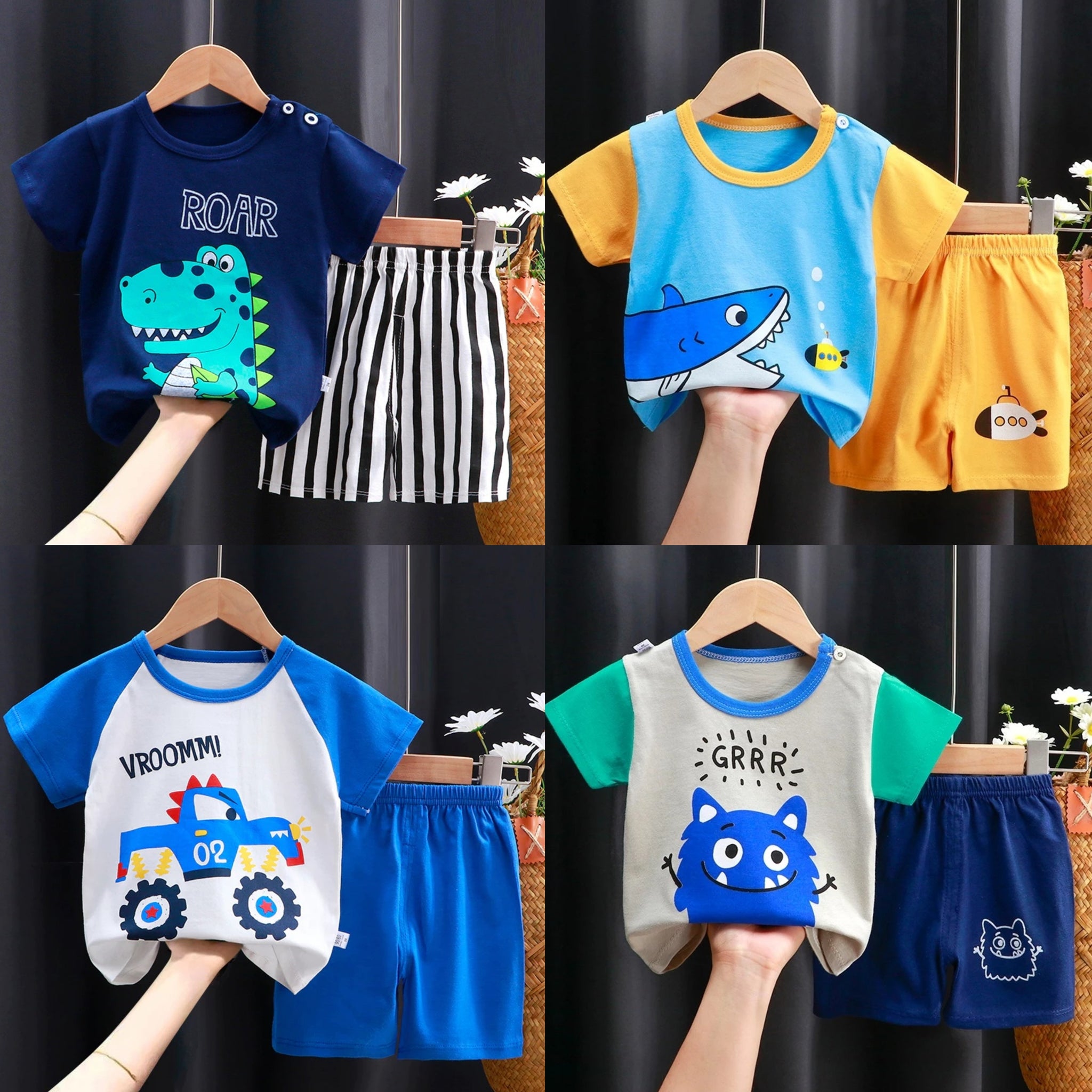 Toddler Kids Tshirt Short Terno