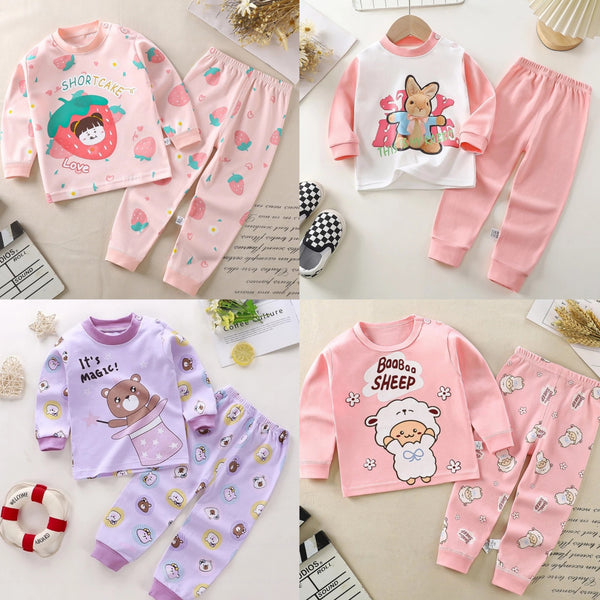 Toddler Kids Girl Longsleeve Sleepwear Set