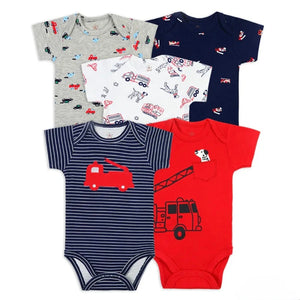 5pc Dog Rescue Boy Bodysuit Set