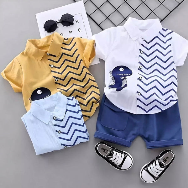 Infant Toddler Casual Polo Dino Terno