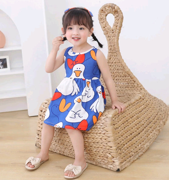 Toddle Kids Girl Sleeveless Cotton Dress