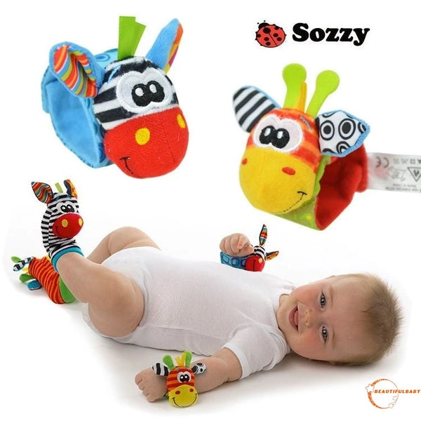 Infant Baby Wrist and Socks Finder Sensory Animals Toys