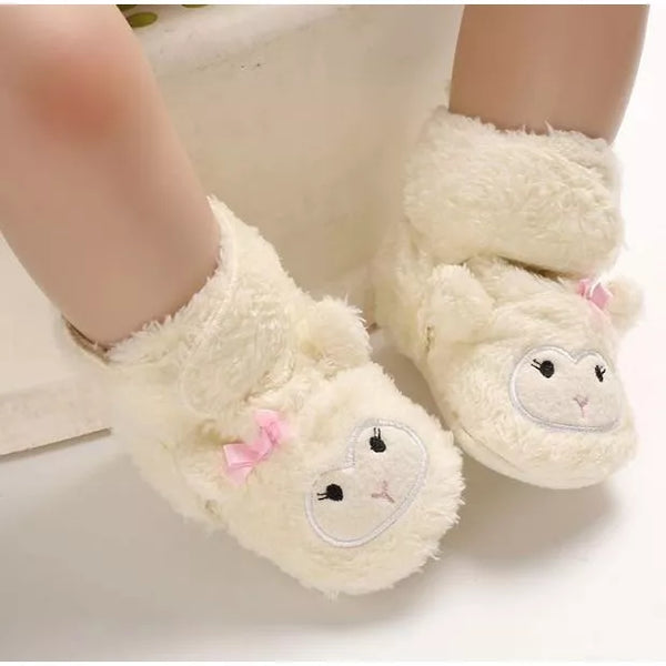 Baby Toddler Animals Soft Furry Shoes