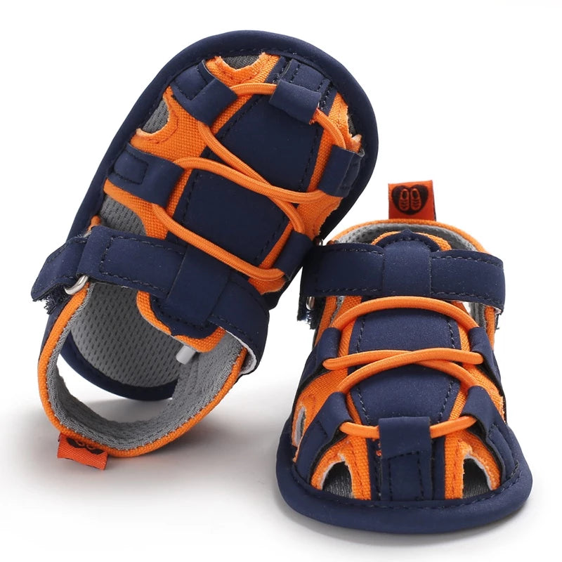 Blue Orange Infant Baby Softsole Sandals