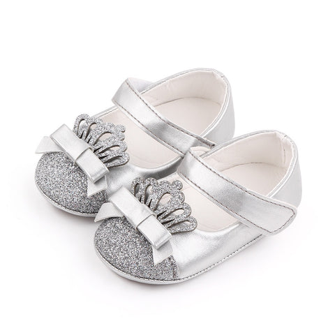 Silver Infant Girl Baby Shoes