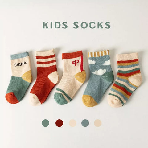 5-pairs China Baby Socks Set