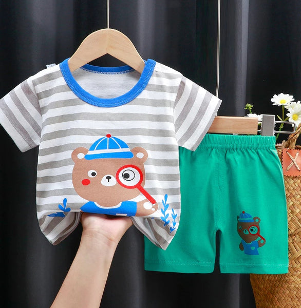 Toddler Kids Tshirt Short Terno