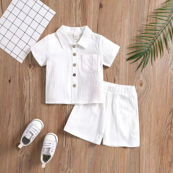 Toddler Kids Polo and Short Terno