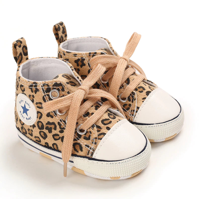 Leopard Infant Baby Softsole Shoes