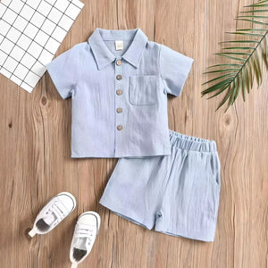 Toddler Kids Polo and Short Terno