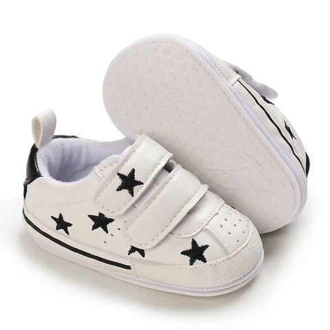 Infant Baby White Star Shoes