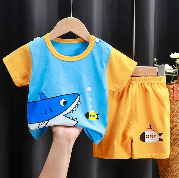 Toddler Kids Tshirt Short Terno