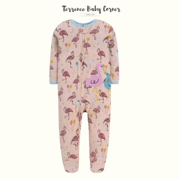 Infant Girl Baby Cotton Frogsuit Set