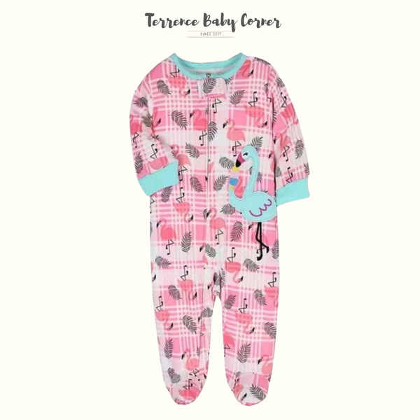 Infant Girl Baby Cotton Frogsuit Set