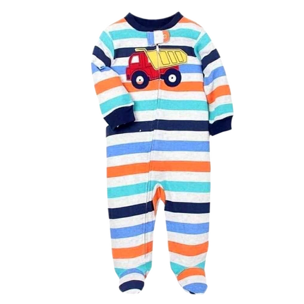 Infant Baby Cotton Zipper Frogsuit